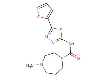 N-[5-(2-furyl)-1,3,4-thiadiazol-2-yl]-4-methyl-1,4-diazepane-1-carboxamide trifluoroacetate