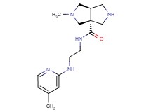 (3aR*,6aR*)-2-methyl-N-{2-[(4-methylpyridin-2-yl)amino]ethyl}hexahydropyrrolo[3,4-c]pyrrole-3a(1H)-carboxamide