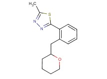 2-methyl-5-[2-(tetrahydro-2H-pyran-2-ylmethyl)phenyl]-1,3,4-thiadiazole