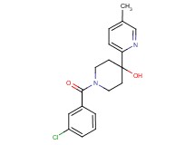 1-(3-chlorobenzoyl)-4-(5-methylpyridin-2-yl)piperidin-4-ol