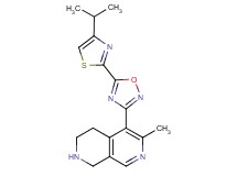 5-[5-(4-isopropyl-1,3-thiazol-2-yl)-1,2,4-oxadiazol-3-yl]-6-methyl-1,2,3,4-tetrahydro-2,7-naphthyridine hydrochloride