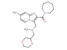 1-[2-(1-azepanylcarbonyl)-7-methylimidazo[1,2-a]pyridin-3-yl]-N-(1,4-dioxan-2-ylmethyl)-N-methylmethanamine