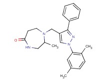 1-{[1-(2,5-dimethylphenyl)-3-phenyl-1H-pyrazol-4-yl]methyl}-2-methyl-1,4-diazepan-5-one