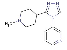 3-[3-(1-methylpiperidin-4-yl)-4H-1,2,4-triazol-4-yl]pyridine