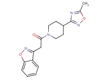 3-{2-[4-(5-methyl-1,2,4-oxadiazol-3-yl)piperidin-1-yl]-2-oxoethyl}-1,2-benzisoxazole