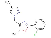2-(2-chlorophenyl)-5-methyl-4-[(4-methyl-1H-pyrazol-1-yl)methyl]-1,3-oxazole