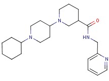 1'-cyclohexyl-N-(2-pyridinylmethyl)-1,4'-bipiperidine-3-carboxamide