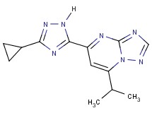 5-(3-cyclopropyl-1H-1,2,4-triazol-5-yl)-7-isopropyl[1,2,4]triazolo[1,5-a]pyrimidine