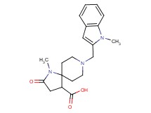 1-methyl-8-[(1-methyl-1H-indol-2-yl)methyl]-2-oxo-1,8-diazaspiro[4.5]decane-4-carboxylic acid