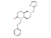 (4aS*,8aR*)-6-(1H-imidazol-2-ylmethyl)-1-(2-phenylethyl)octahydro-1,6-naphthyridin-2(1H)-one