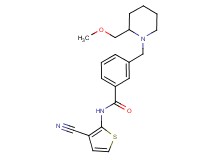 N-(3-cyano-2-thienyl)-3-{[2-(methoxymethyl)piperidin-1-yl]methyl}benzamide