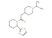 1-[(1-isopropyl-4-piperidinyl)acetyl]-2-(1,3-thiazol-2-yl)piperidine