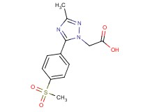 {3-methyl-5-[4-(methylsulfonyl)phenyl]-1H-1,2,4-triazol-1-yl}acetic acid