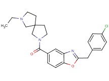 2-(4-chlorobenzyl)-5-[(7-ethyl-2,7-diazaspiro[4.4]non-2-yl)carbonyl]-1,3-benzoxazole