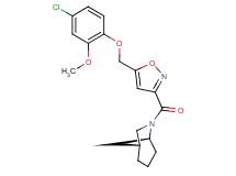 (1R*,5S*)-6-({5-[(4-chloro-2-methoxyphenoxy)methyl]-3-isoxazolyl}carbonyl)-6-azabicyclo[3.2.1]octane