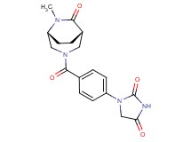 1-(4-{[(1S*,5R*)-6-methyl-7-oxo-3,6-diazabicyclo[3.2.2]non-3-yl]carbonyl}phenyl)-2,4-imidazolidinedione