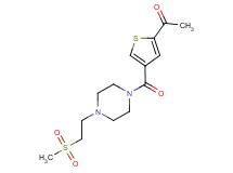 1-[4-({4-[2-(methylsulfonyl)ethyl]piperazin-1-yl}carbonyl)-2-thienyl]ethanone