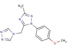1-(4-methoxyphenyl)-3-methyl-5-(4H-1,2,4-triazol-4-ylmethyl)-1H-1,2,4-triazole