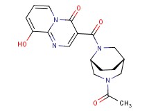 3-{[(1S*,5R*)-3-acetyl-3,6-diazabicyclo[3.2.2]non-6-yl]carbonyl}-9-hydroxy-4H-pyrido[1,2-a]pyrimidin-4-one