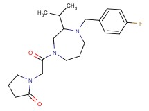 1-{2-[4-(4-fluorobenzyl)-3-isopropyl-1,4-diazepan-1-yl]-2-oxoethyl}pyrrolidin-2-one