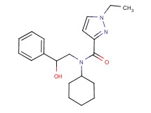 N-cyclohexyl-1-ethyl-N-(2-hydroxy-2-phenylethyl)-1H-pyrazole-3-carboxamide