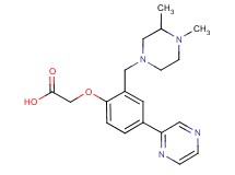 {2-[(3,4-dimethylpiperazin-1-yl)methyl]-4-pyrazin-2-ylphenoxy}acetic acid