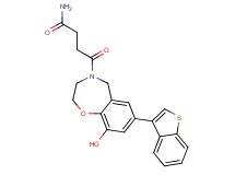 4-[7-(1-benzothien-3-yl)-9-hydroxy-2,3-dihydro-1,4-benzoxazepin-4(5H)-yl]-4-oxobutanamide