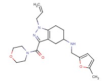 1-allyl-N-[(5-methyl-2-furyl)methyl]-3-(4-morpholinylcarbonyl)-4,5,6,7-tetrahydro-1H-indazol-5-amine