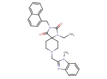 1-ethyl-8-[(1-methyl-1H-benzimidazol-2-yl)methyl]-3-(1-naphthylmethyl)-1,3,8-triazaspiro[4.5]decane-2,4-dione