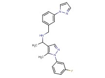 1-[1-(3-fluorophenyl)-5-methyl-1H-pyrazol-4-yl]-N-[3-(1H-pyrazol-1-yl)benzyl]ethanamine