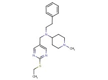 N-{[2-(ethylthio)pyrimidin-5-yl]methyl}-1-methyl-N-(2-phenylethyl)piperidin-4-amine