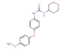 N-[4-(4-methoxyphenoxy)phenyl]-N'-(tetrahydro-2H-pyran-4-yl)urea