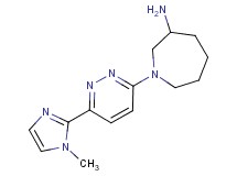 1-[6-(1-methyl-1H-imidazol-2-yl)-3-pyridazinyl]-3-azepanamine dihydrochloride