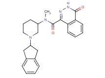 N-[1-(2,3-dihydro-1H-inden-2-yl)-3-piperidinyl]-N-methyl-4-oxo-3,4-dihydro-1-phthalazinecarboxamide