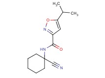 N-(1-cyanocyclohexyl)-5-isopropylisoxazole-3-carboxamide