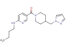 N-butyl-5-{[4-(1H-pyrazol-1-ylmethyl)-1-piperidinyl]carbonyl}-2-pyridinamine