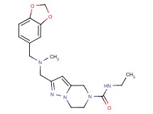 2-{[(1,3-benzodioxol-5-ylmethyl)(methyl)amino]methyl}-N-ethyl-6,7-dihydropyrazolo[1,5-a]pyrazine-5(4H)-carboxamide