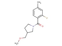 1-(2-fluoro-4-methylbenzoyl)-3-(methoxymethyl)pyrrolidine
