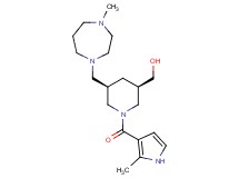 {(3R*,5R*)-5-[(4-methyl-1,4-diazepan-1-yl)methyl]-1-[(2-methyl-1H-pyrrol-3-yl)carbonyl]-3-piperidinyl}methanol