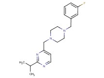 4-{[4-(3-fluorobenzyl)-1-piperazinyl]methyl}-2-isopropylpyrimidine