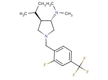 (3S*,4R*)-1-[2-fluoro-4-(trifluoromethyl)benzyl]-4-isopropyl-N,N-dimethyl-3-pyrrolidinamine