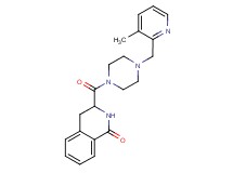 3-({4-[(3-methyl-2-pyridinyl)methyl]-1-piperazinyl}carbonyl)-3,4-dihydro-1(2H)-isoquinolinone
