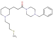 1-benzyl-4-(3-{1-[3-(methylthio)propyl]-3-piperidinyl}propanoyl)piperazine