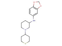 N-1,3-benzodioxol-5-yl-1-(tetrahydro-2H-thiopyran-4-yl)-3-piperidinamine