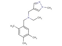 N-[(1-methyl-1H-pyrazol-4-yl)methyl]-N-(2,4,5-trimethylbenzyl)ethanamine