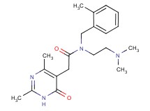 N-[2-(dimethylamino)ethyl]-2-(2,4-dimethyl-6-oxo-1,6-dihydropyrimidin-5-yl)-N-(2-methylbenzyl)acetamide