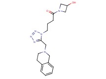 1-{4-[5-(3,4-dihydroisoquinolin-2(1H)-ylmethyl)-1H-tetrazol-1-yl]butanoyl}azetidin-3-ol