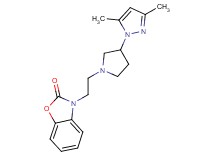 3-{2-[3-(3,5-dimethyl-1H-pyrazol-1-yl)pyrrolidin-1-yl]ethyl}-1,3-benzoxazol-2(3H)-one