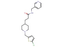 3-{1-[(5-chloro-2-thienyl)methyl]-4-piperidinyl}-N-(3-pyridinylmethyl)propanamide