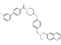 1-[4-({1-[(3'-fluoro-4-biphenylyl)carbonyl]-4-piperidinyl}oxy)phenyl]-N-methyl-N-(6-quinolinylmethyl)methanamine